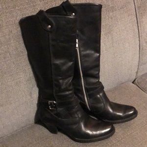 Beautiful Born black leather boots 7.5 like new